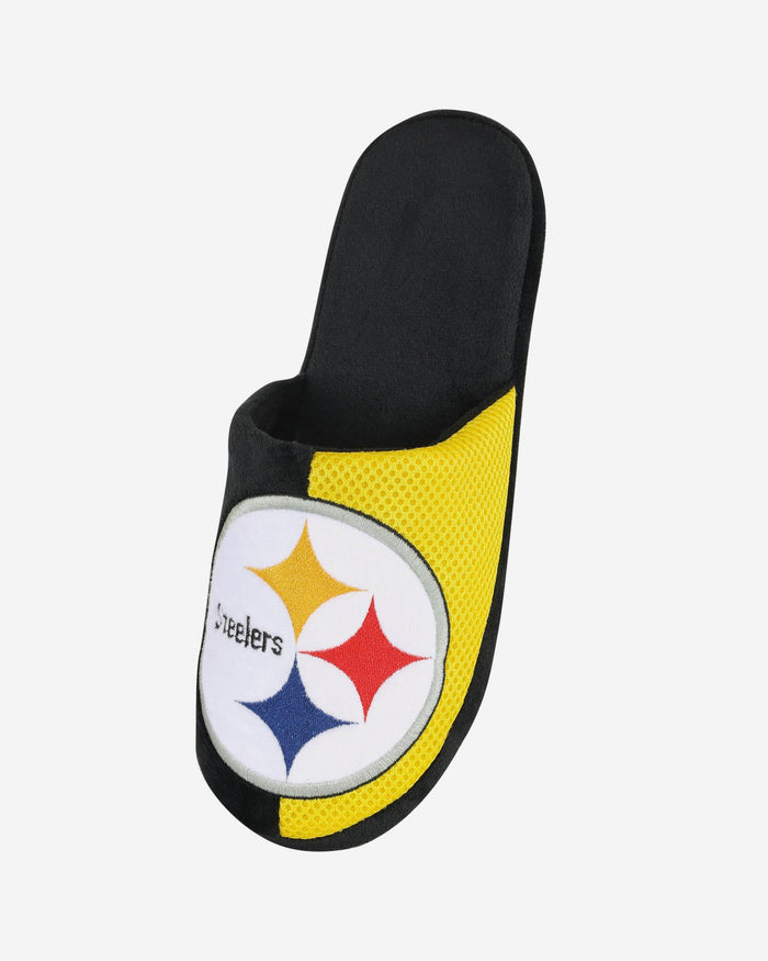 Pittsburgh Steelers Team Logo Staycation Slipper FOCO - FOCO.com