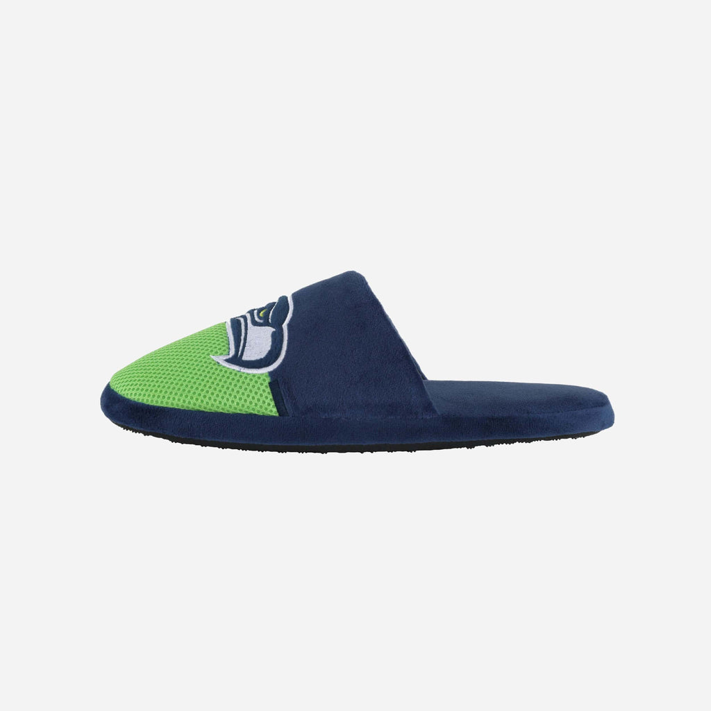 Seattle Seahawks Team Logo Staycation Slipper FOCO S - FOCO.com