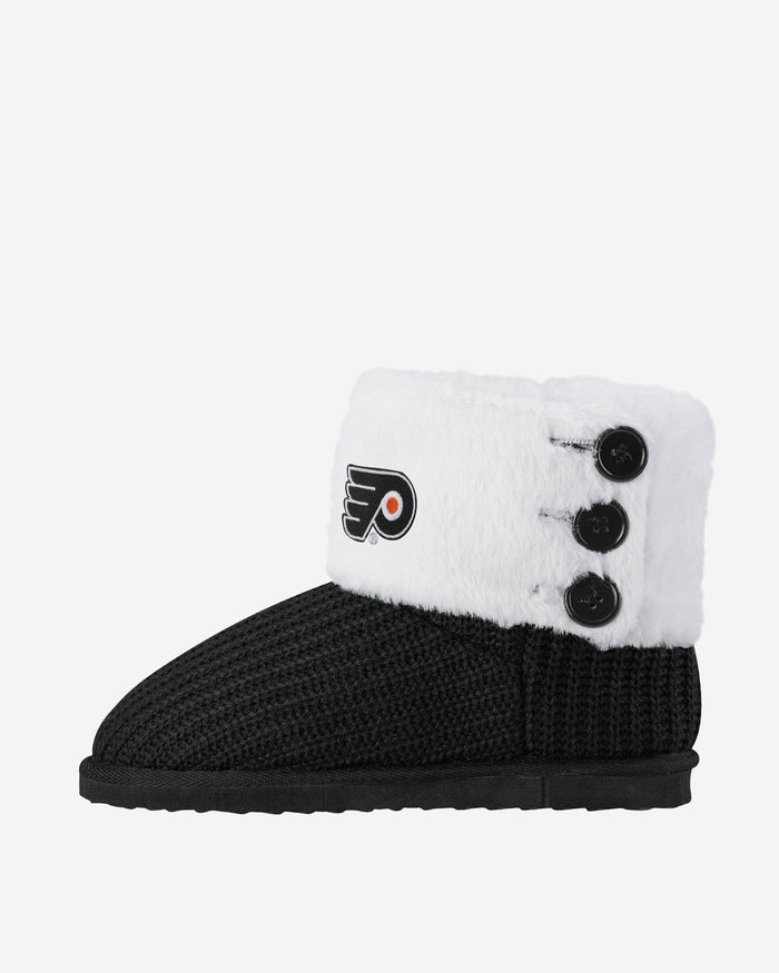Philadelphia Flyers Knit High End Button Boot Slipper FOCO - FOCO.com