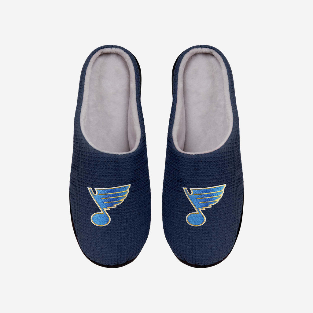 St Louis Blues Memory Foam Slide Slipper FOCO S - FOCO.com