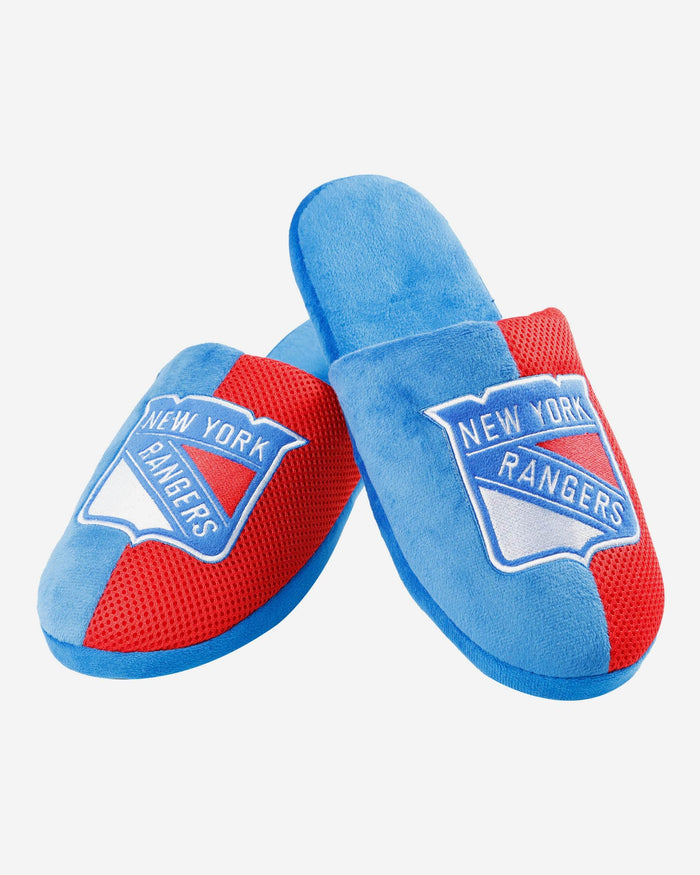 New York Rangers Team Logo Staycation Slipper FOCO - FOCO.com