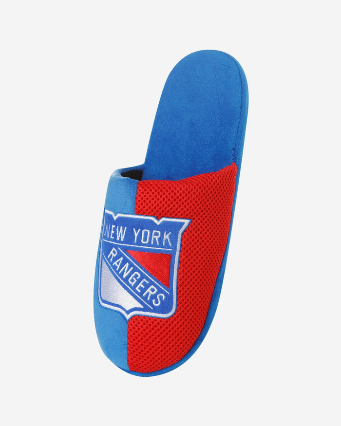 New York Rangers Team Logo Staycation Slipper FOCO - FOCO.com