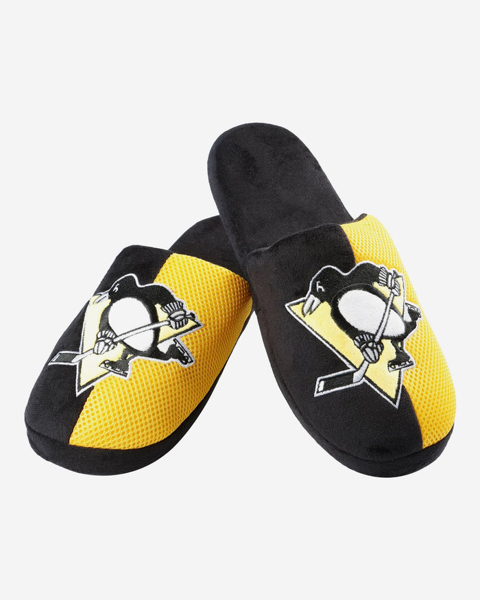 Pittsburgh Penguins Team Logo Staycation Slipper FOCO - FOCO.com