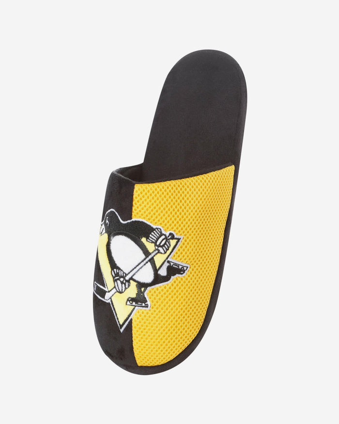 Pittsburgh Penguins Team Logo Staycation Slipper FOCO - FOCO.com