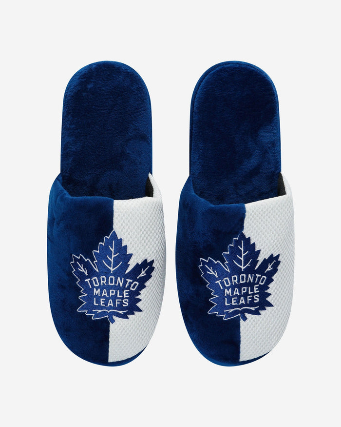 Toronto Maple Leafs Team Logo Staycation Slipper FOCO - FOCO.com