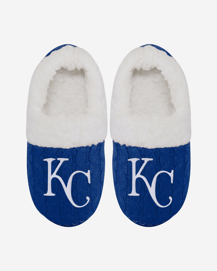 Kansas City Royals Womens Team Color Moccasin Slipper FOCO S - FOCO.com