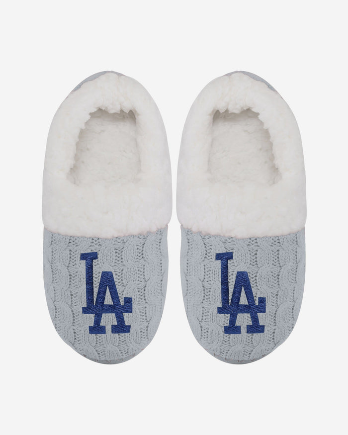 Los Angeles Dodgers Womens Team Color Moccasin Slipper FOCO S - FOCO.com