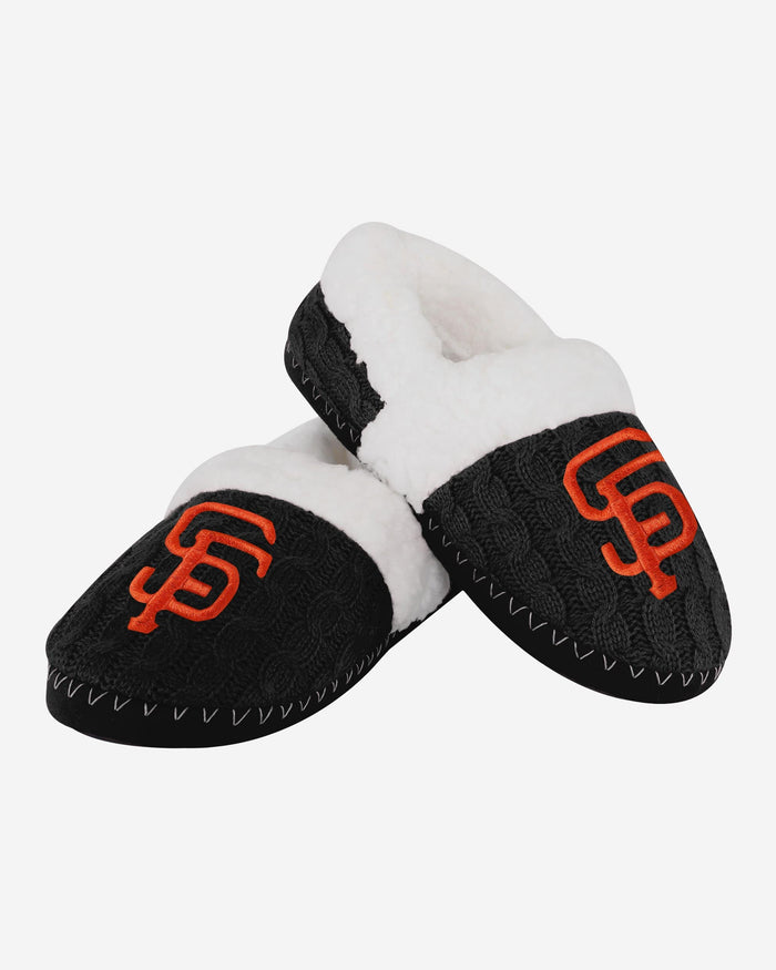 San Francisco Giants Womens Team Color Moccasin Slipper FOCO - FOCO.com