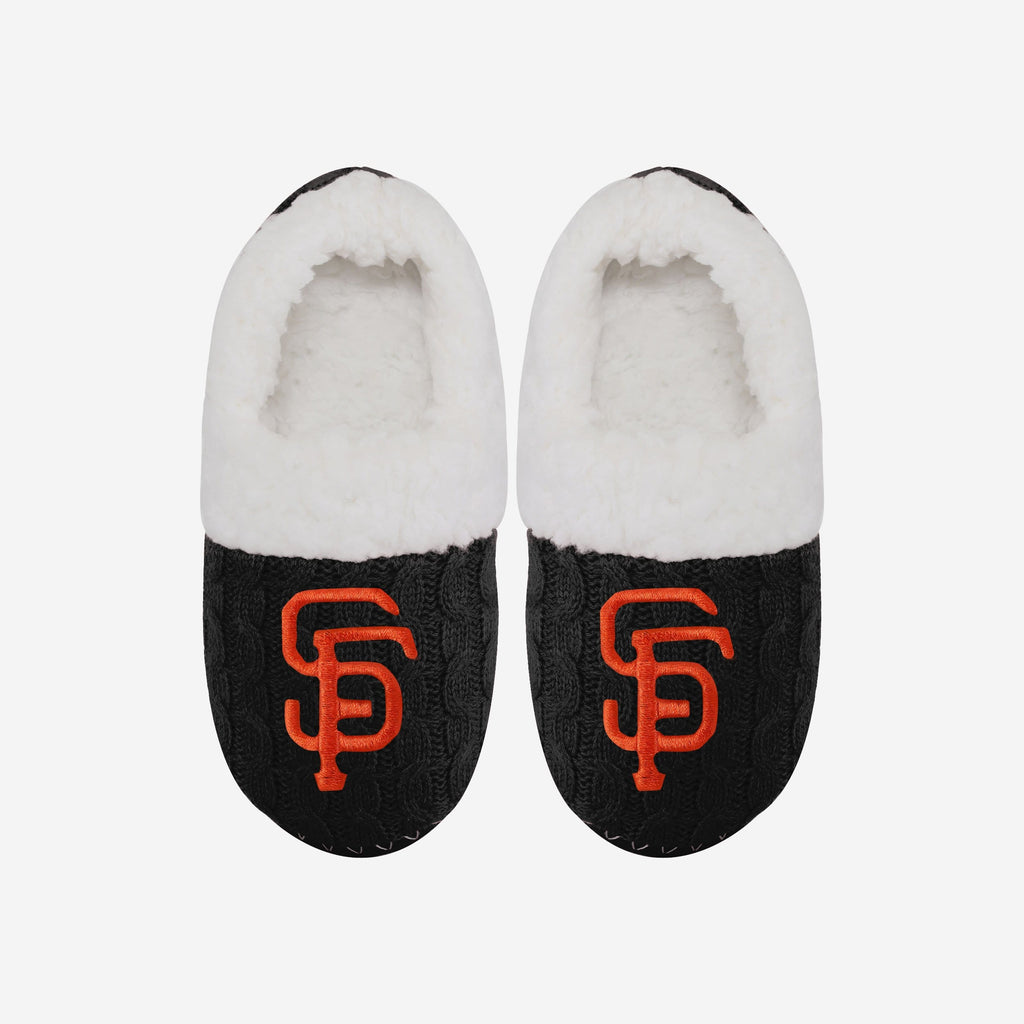 San Francisco Giants Womens Team Color Moccasin Slipper FOCO S - FOCO.com