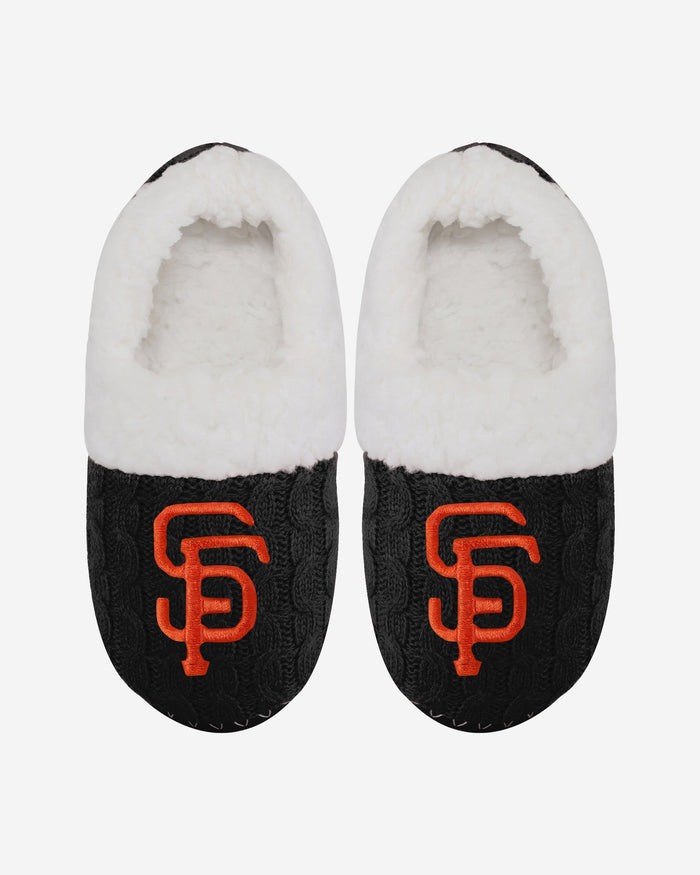 San Francisco Giants Womens Team Color Moccasin Slipper FOCO S - FOCO.com