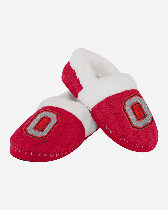 Ohio State Buckeyes Womens Team Color Moccasin Slipper FOCO - FOCO.com