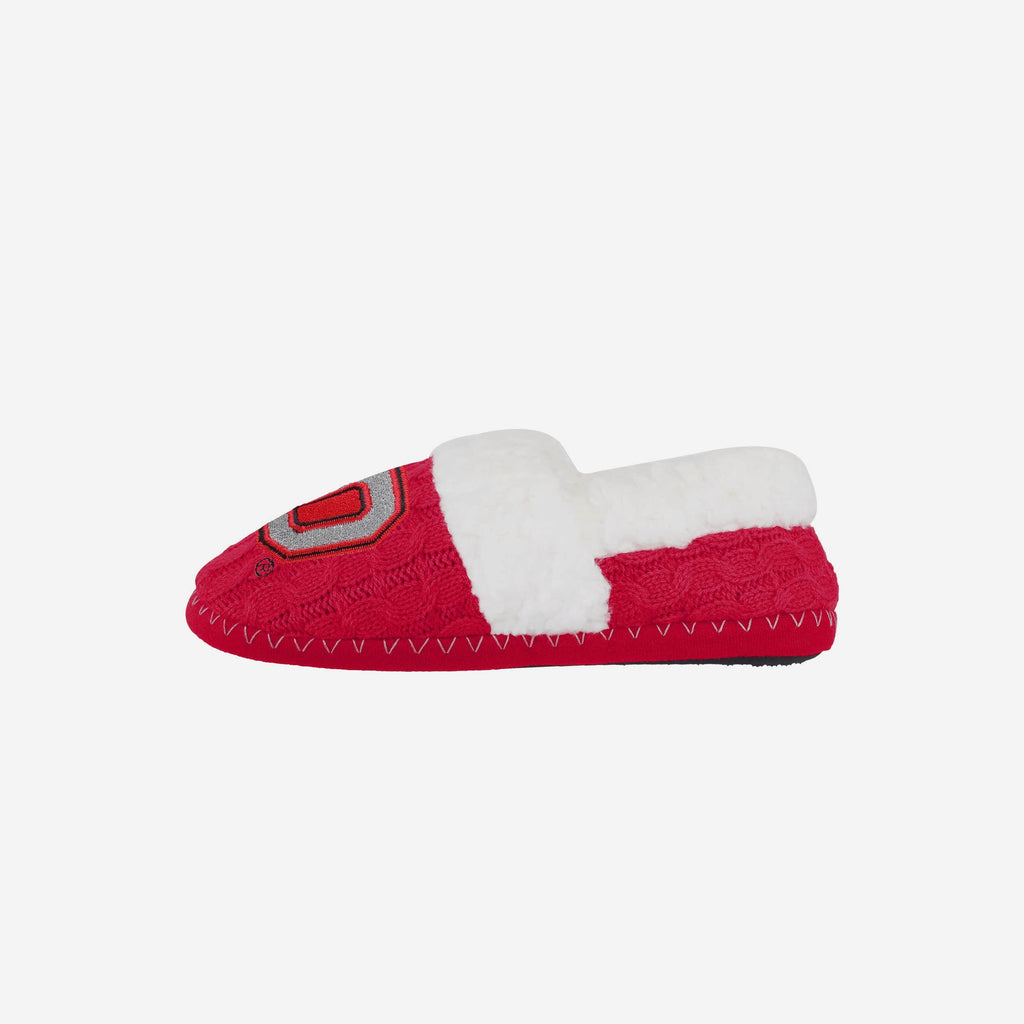 Ohio State Buckeyes Womens Team Color Moccasin Slipper FOCO S - FOCO.com