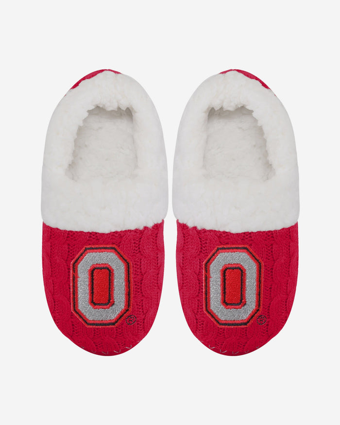 Ohio State Buckeyes Womens Team Color Moccasin Slipper FOCO - FOCO.com