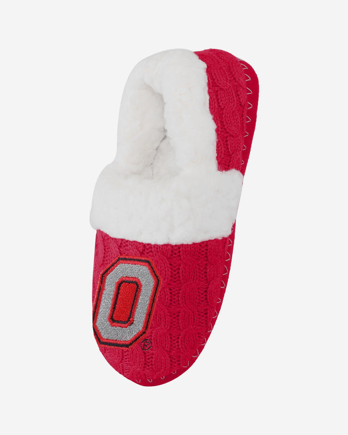 Ohio State Buckeyes Womens Team Color Moccasin Slipper FOCO - FOCO.com