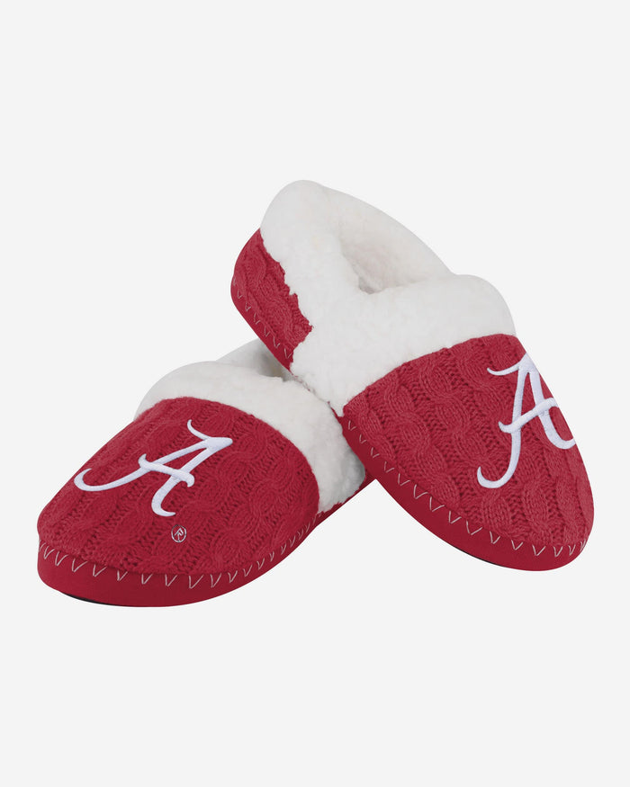 Alabama Crimson Tide Womens Team Color Moccasin Slipper FOCO - FOCO.com