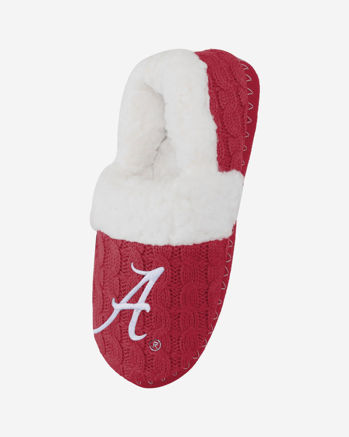 Alabama Crimson Tide Womens Team Color Moccasin Slipper FOCO - FOCO.com