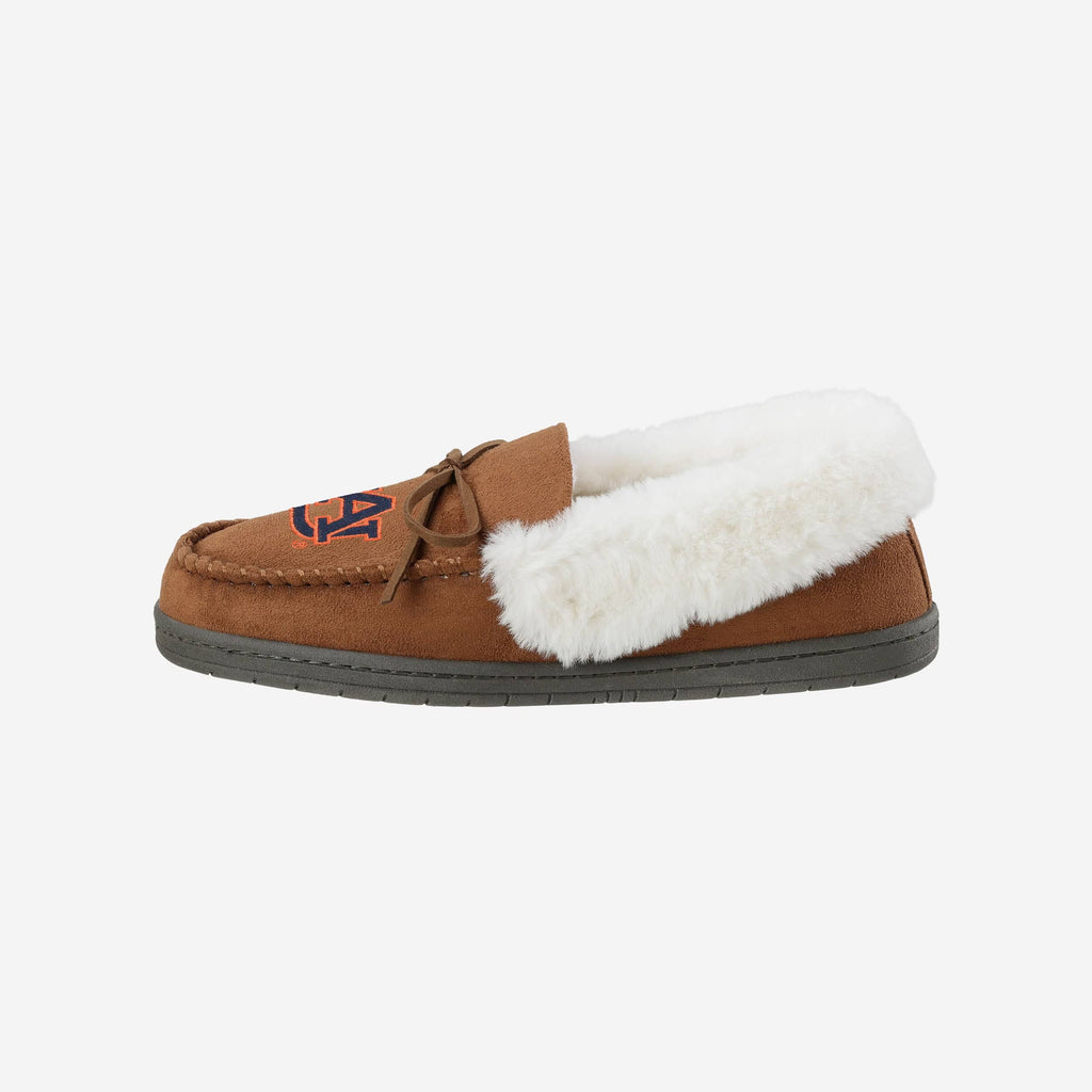 Auburn Tigers Womens Tan Moccasin Slipper FOCO S - FOCO.com