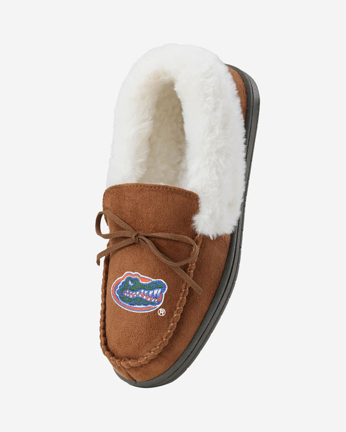 Florida Gators Womens Tan Moccasin Slipper FOCO - FOCO.com