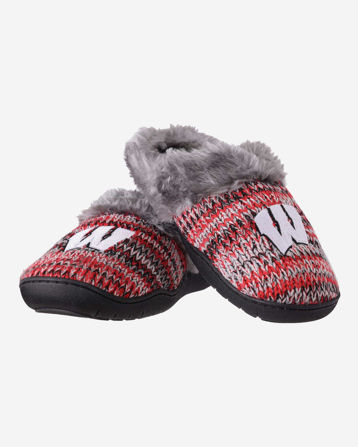 Wisconsin Badgers Womens Peak Slide Slipper FOCO - FOCO.com