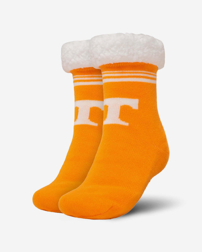 Tennessee Volunteers Womens Stripe Logo Tall Footy Slipper Socks FOCO - FOCO.com