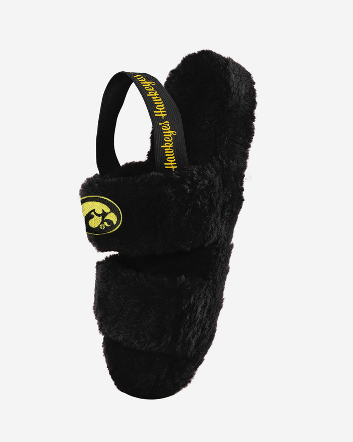 Iowa Hawkeyes Womens Heel Strap Wordmark Fur Slide FOCO - FOCO.com