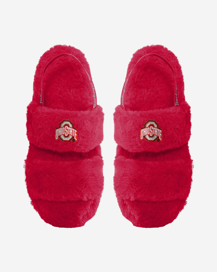 Ohio State Buckeyes Womens Heel Strap Wordmark Fur Slide FOCO S - FOCO.com