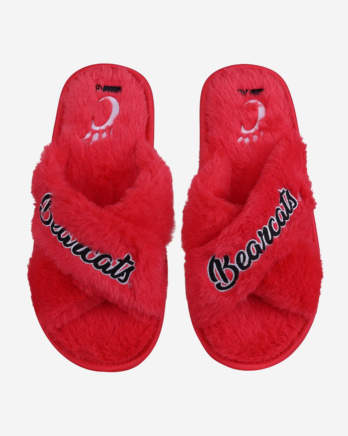 Cincinnati Bearcats Womens Script Wordmark Fur Cross Slide FOCO S - FOCO.com