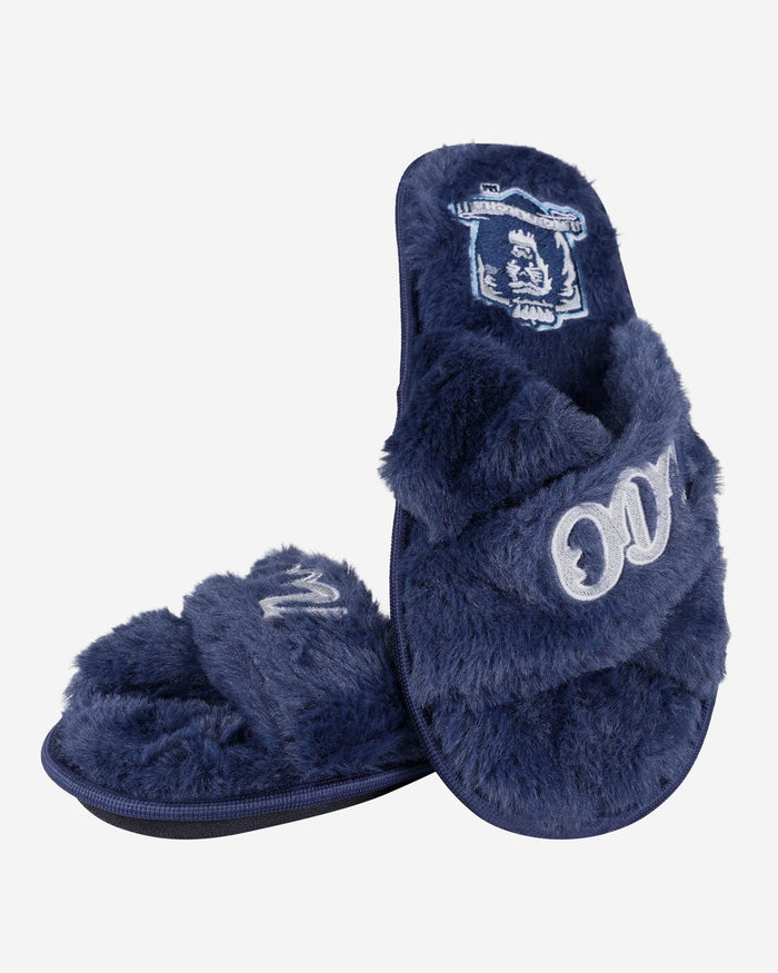 Old Dominion Monarchs Womens Script Wordmark Fur Cross Slide FOCO - FOCO.com