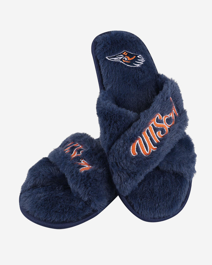 UTSA Roadrunners Womens Script Wordmark Fur Cross Slide FOCO - FOCO.com