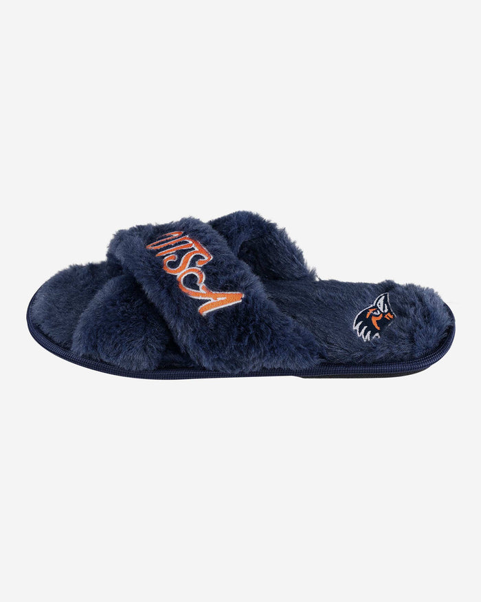 UTSA Roadrunners Womens Script Wordmark Fur Cross Slide FOCO - FOCO.com