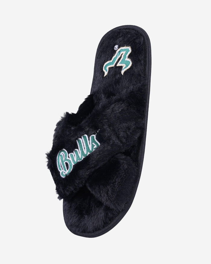 South Florida Bulls Womens Script Wordmark Fur Cross Slide FOCO - FOCO.com