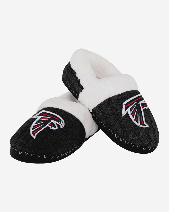 Atlanta Falcons Womens Team Color Moccasin Slipper FOCO - FOCO.com