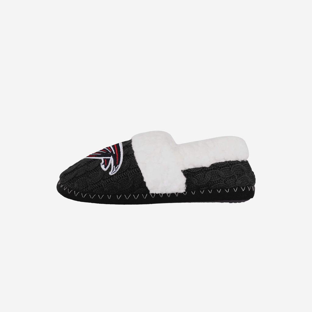 Atlanta Falcons Womens Team Color Moccasin Slipper FOCO S - FOCO.com