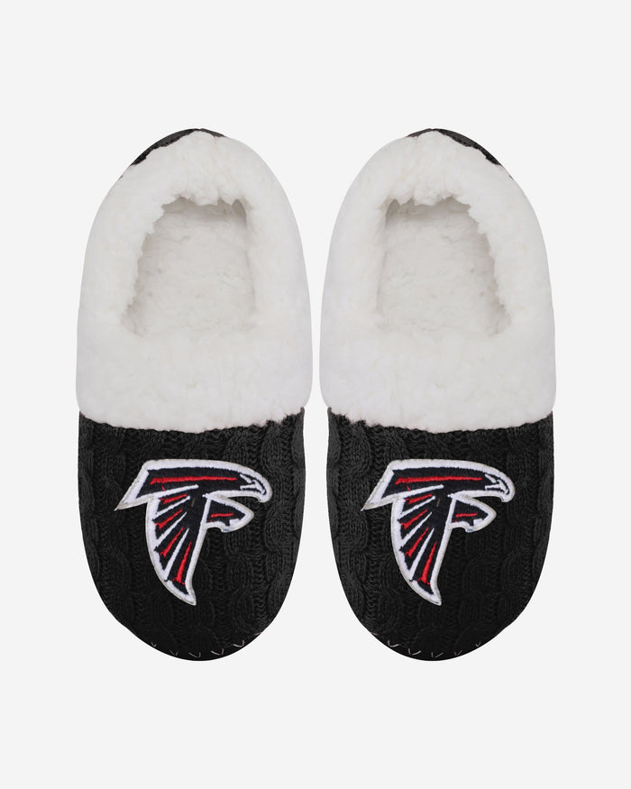 Atlanta Falcons Womens Team Color Moccasin Slipper FOCO - FOCO.com