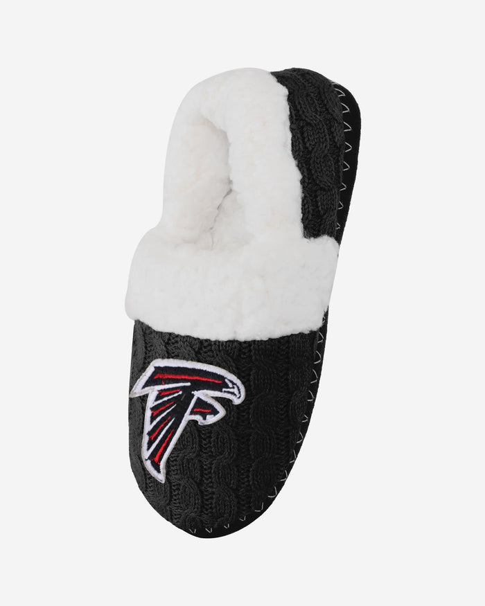 Atlanta Falcons Womens Team Color Moccasin Slipper FOCO - FOCO.com