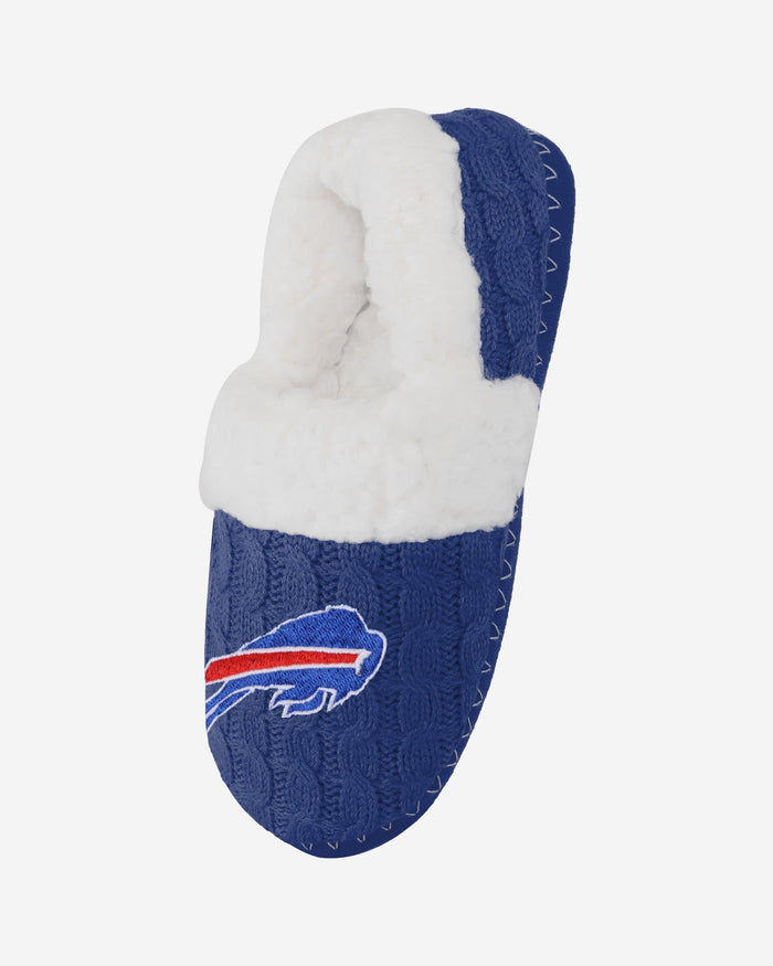 Buffalo Bills Womens Team Color Moccasin Slipper FOCO - FOCO.com