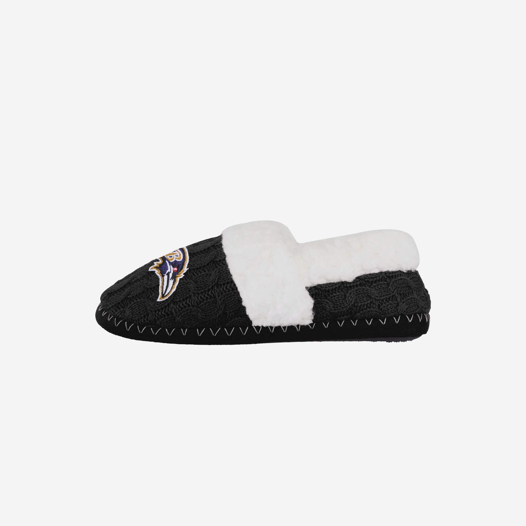 Baltimore Ravens Womens Team Color Moccasin Slipper FOCO S - FOCO.com