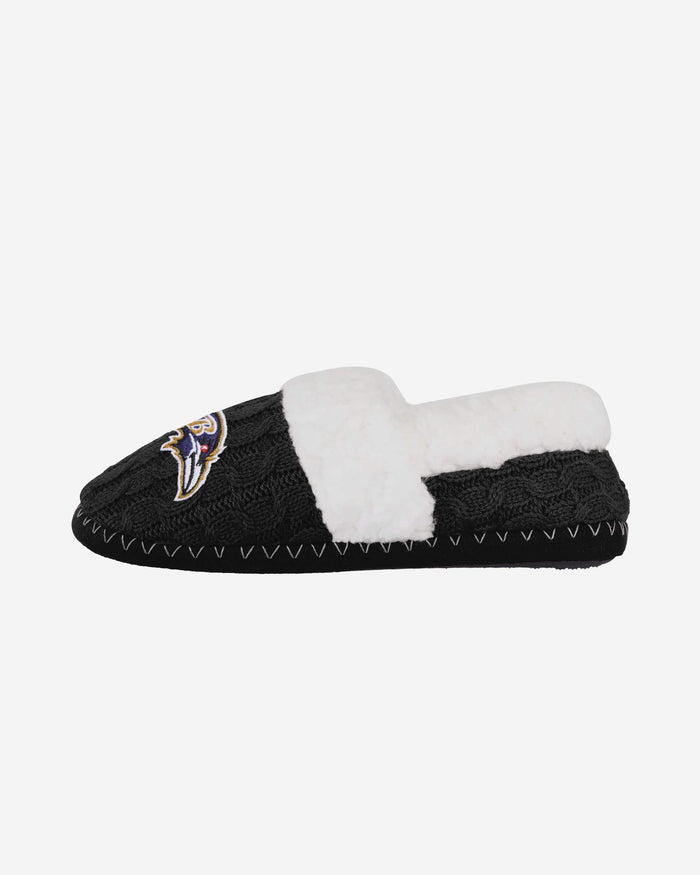 Baltimore Ravens Womens Team Color Moccasin Slipper FOCO S - FOCO.com