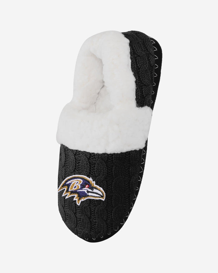 Baltimore Ravens Womens Team Color Moccasin Slipper FOCO - FOCO.com