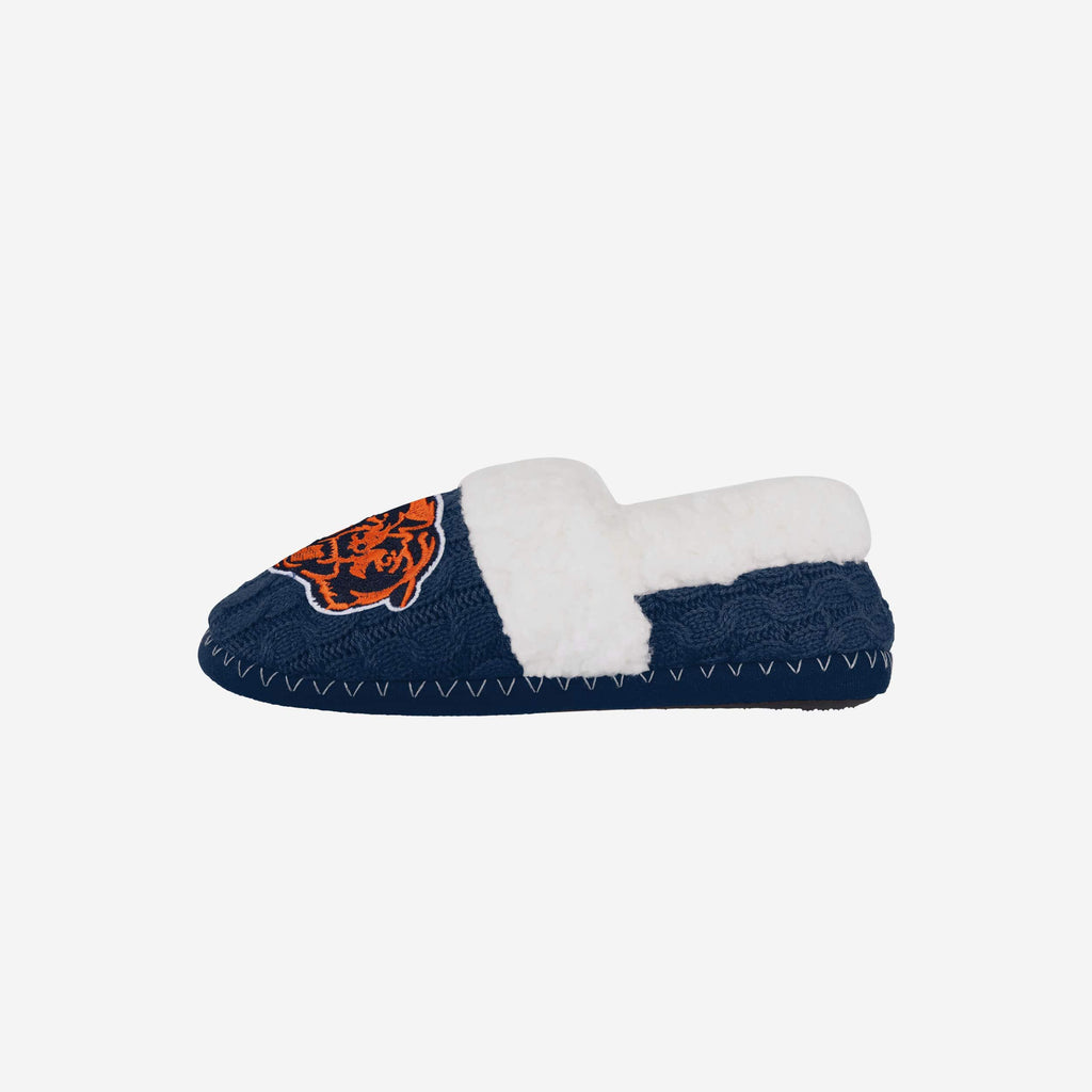 Chicago Bears Womens Team Color Moccasin Slipper FOCO S - FOCO.com