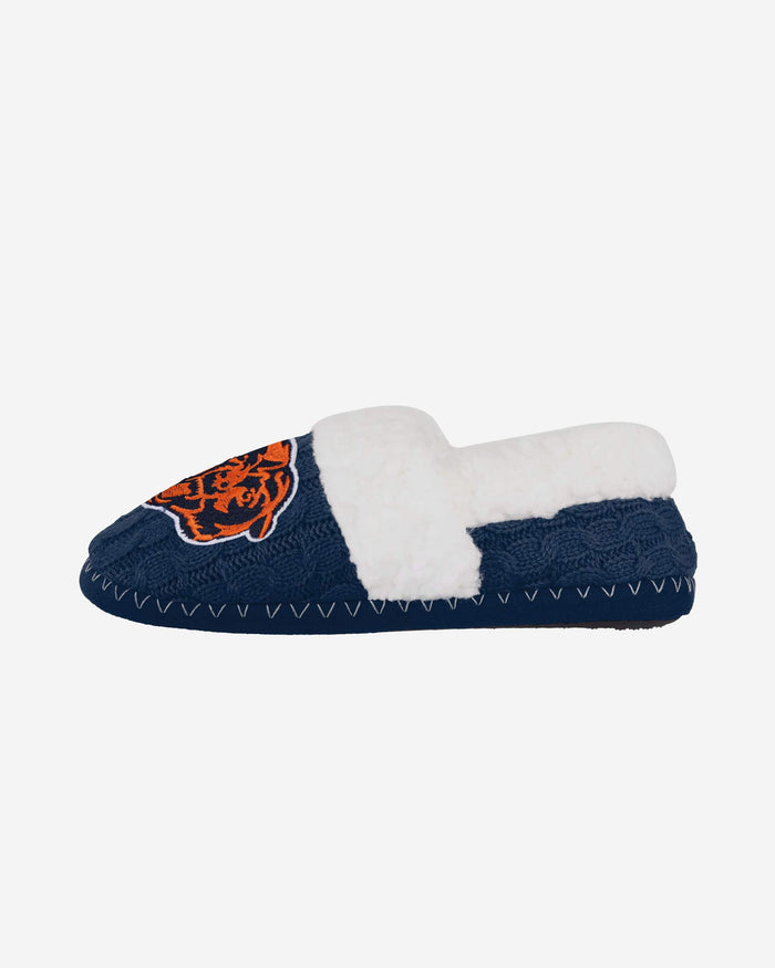 Chicago Bears Womens Team Color Moccasin Slipper FOCO S - FOCO.com