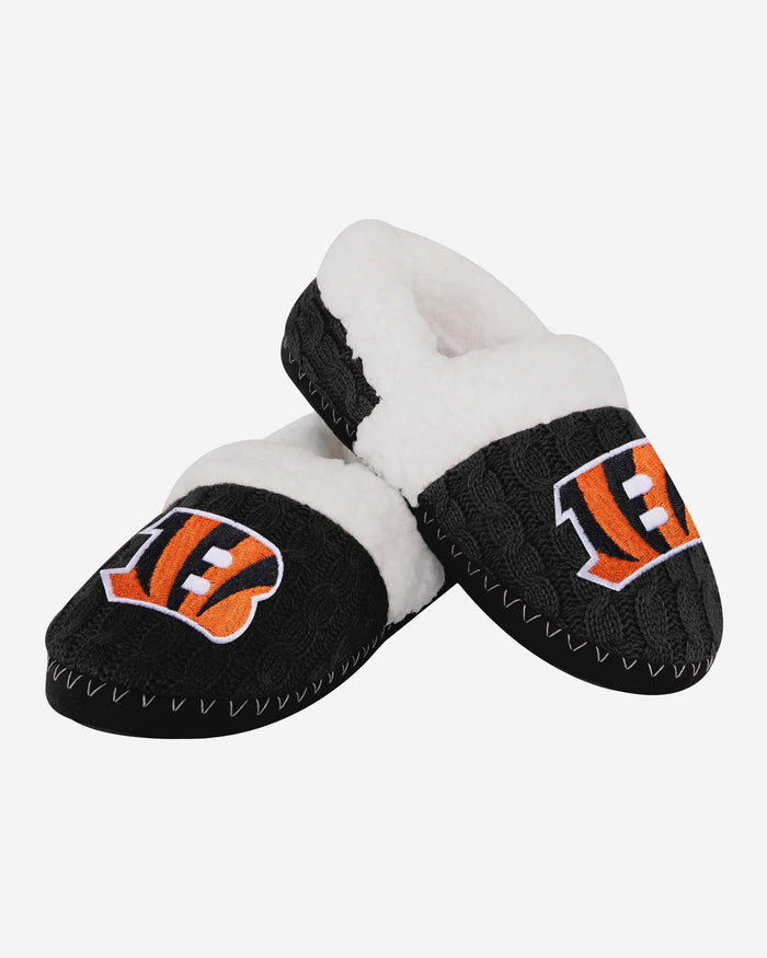 Cincinnati Bengals Womens Team Color Moccasin Slipper FOCO - FOCO.com