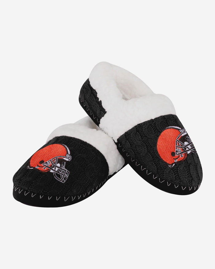 Cleveland Browns Womens Team Color Moccasin Slipper FOCO - FOCO.com