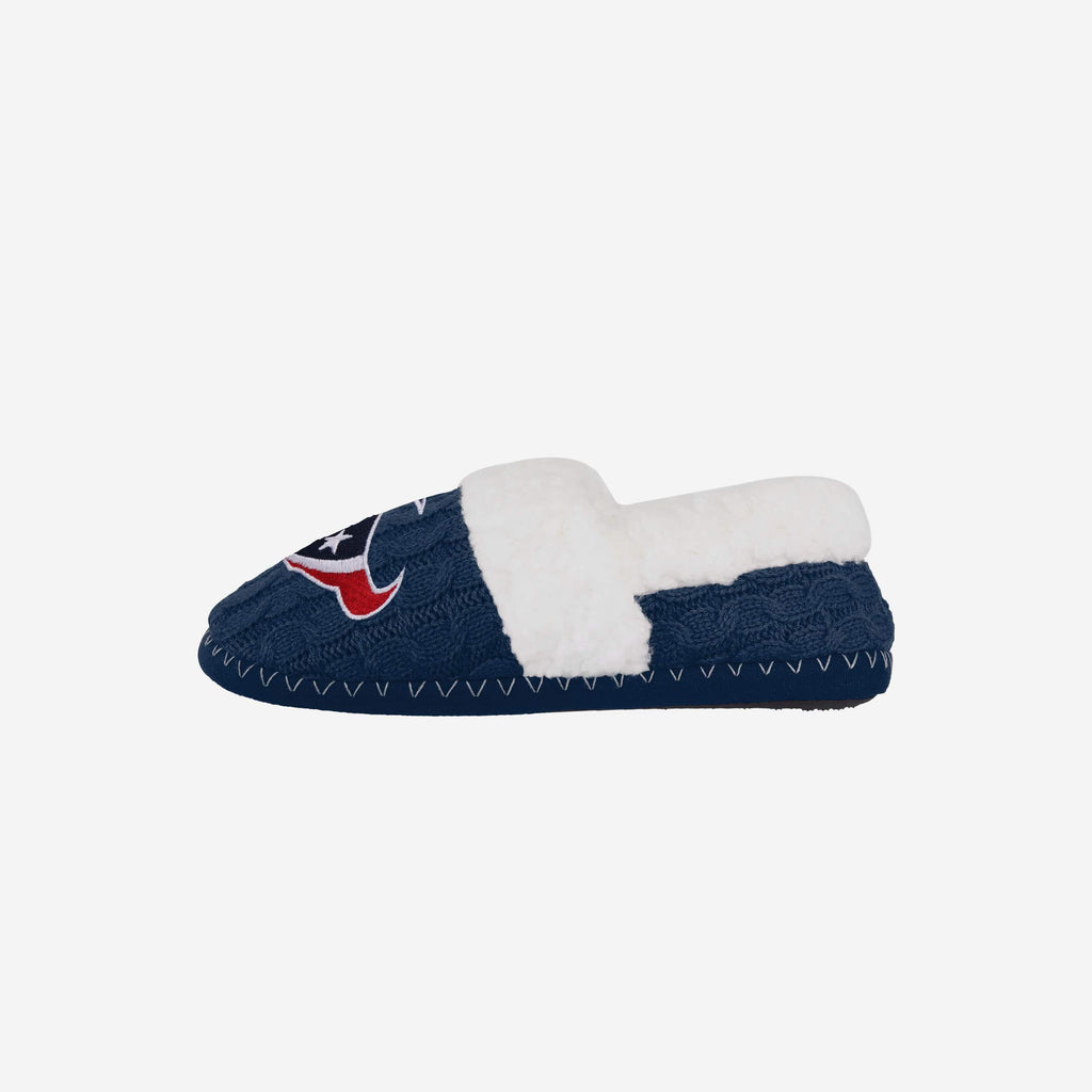 Houston Texans Womens Team Color Moccasin Slipper FOCO S - FOCO.com