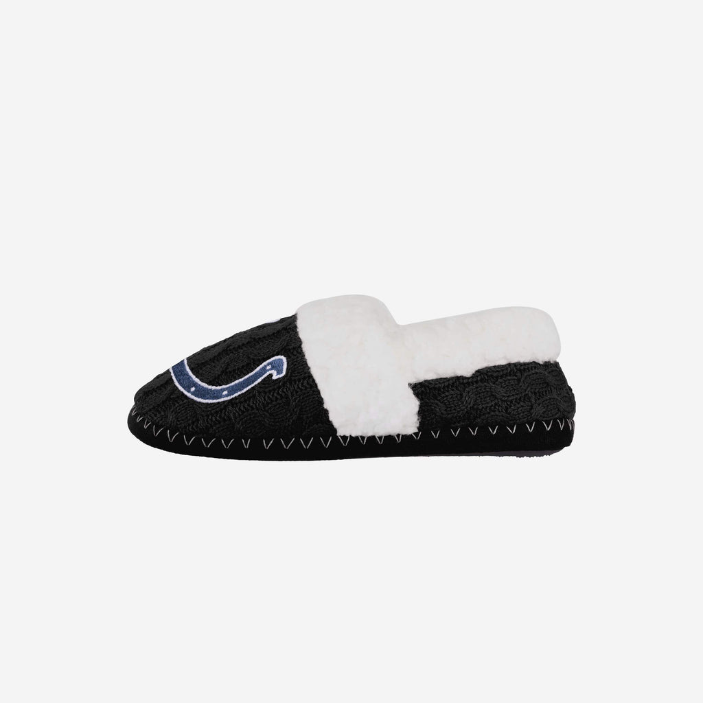 Indianapolis Colts Womens Team Color Moccasin Slipper FOCO S - FOCO.com