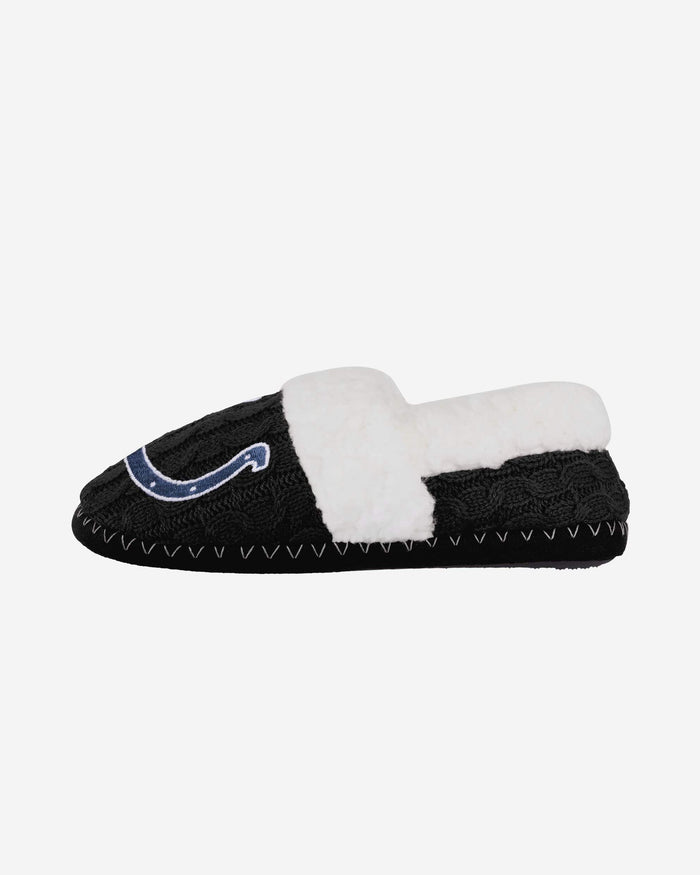 Indianapolis Colts Womens Team Color Moccasin Slipper FOCO S - FOCO.com