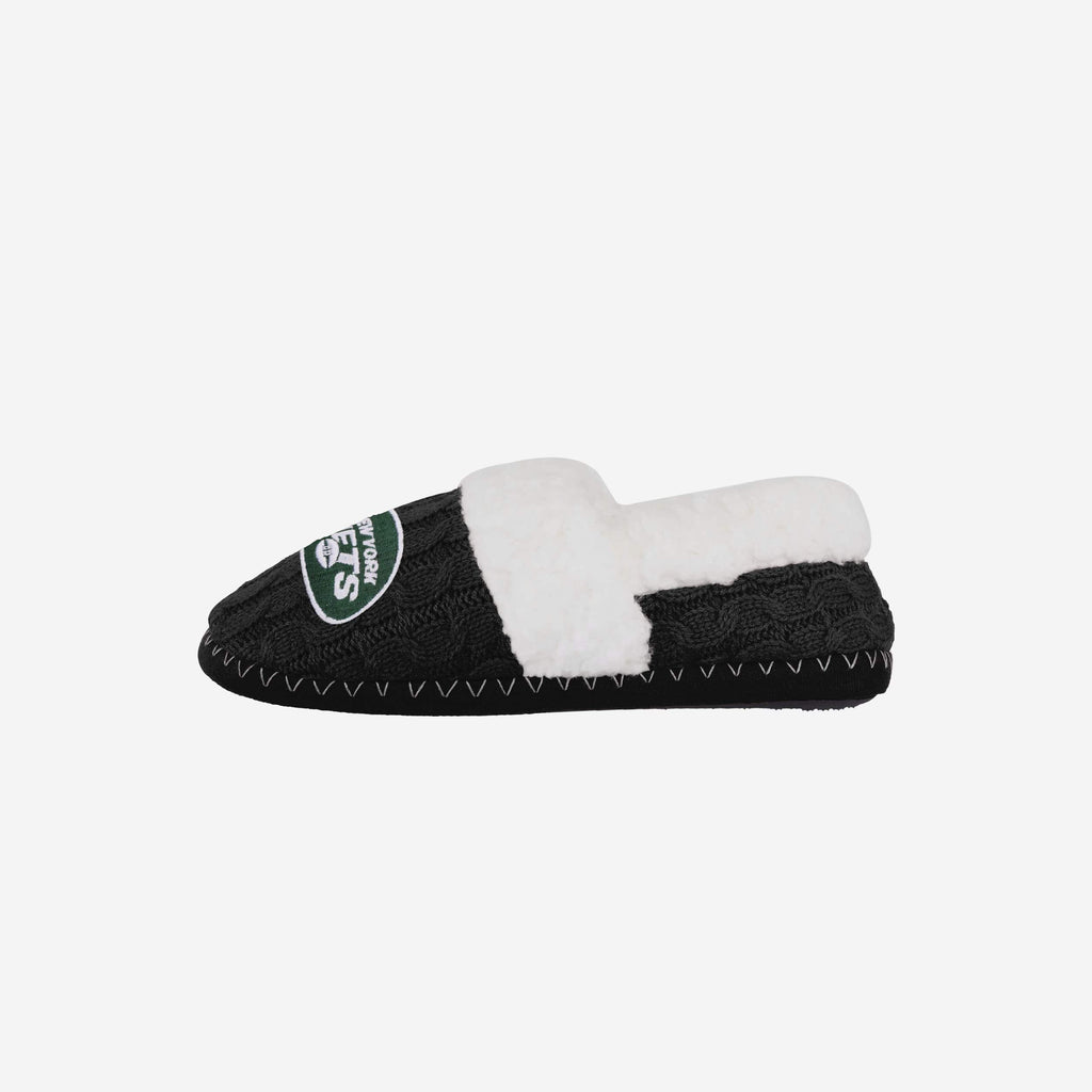 New York Jets Womens Team Color Moccasin Slipper FOCO S - FOCO.com