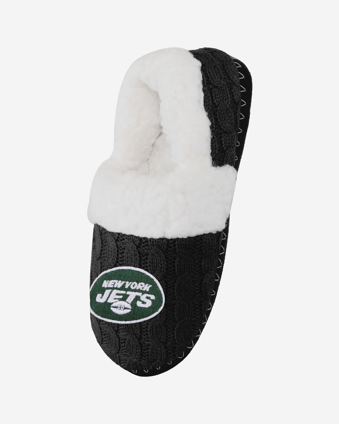 New York Jets Womens Team Color Moccasin Slipper FOCO - FOCO.com