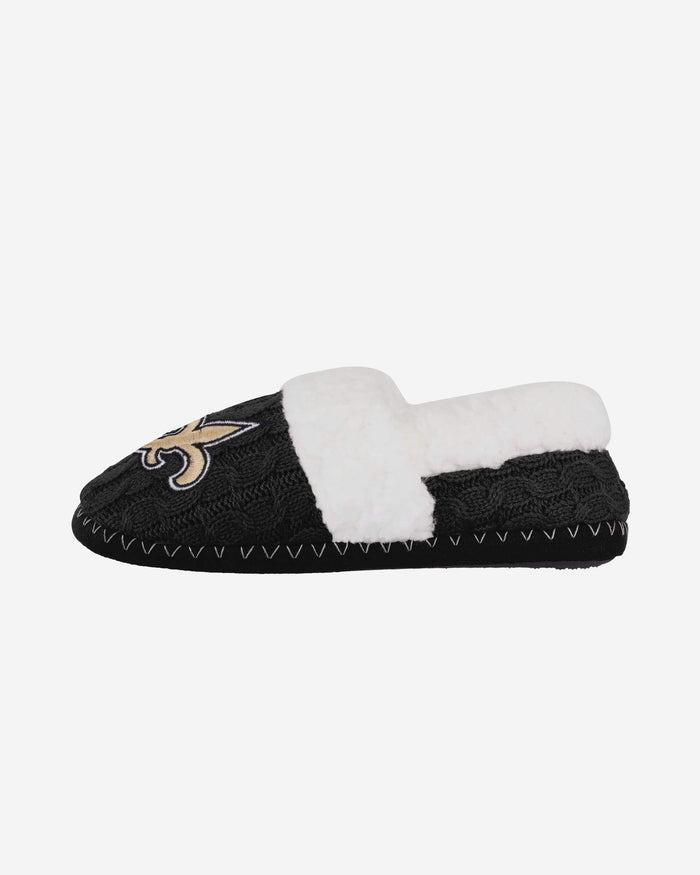 New Orleans Saints Womens Team Color Moccasin Slipper FOCO S - FOCO.com