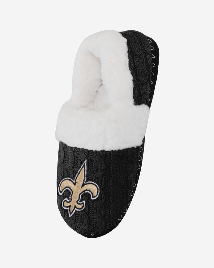 New Orleans Saints Womens Team Color Moccasin Slipper FOCO - FOCO.com